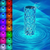 Lampe tactile pour projecteur en cristal rose