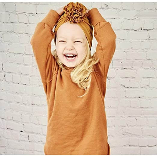 Chapeau turban à volants pour bébé