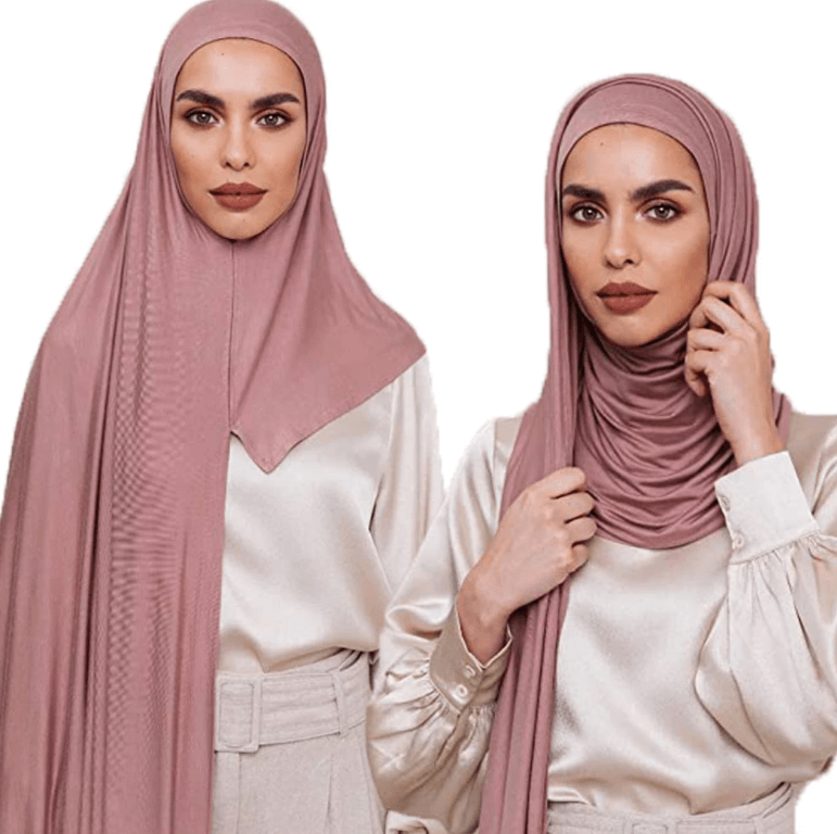 Hijab instantané en mousseline de soie à double boucle