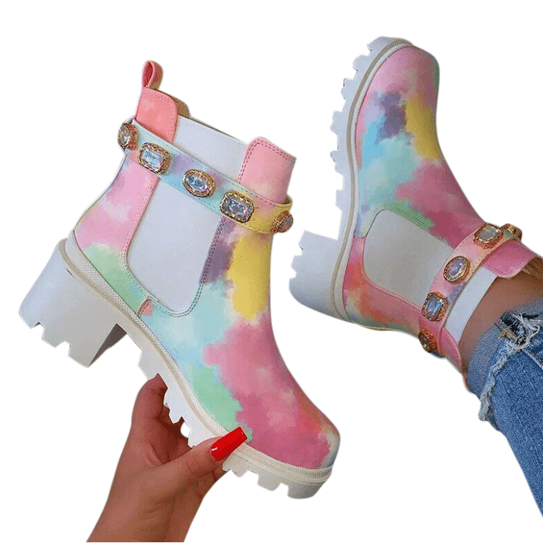 Bottes de cheville Tie Dye