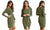 Robe enveloppante à manches longues