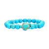 Bracelet tortue en perles de turquoise