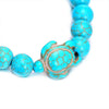 Bracelet tortue en perles de turquoise