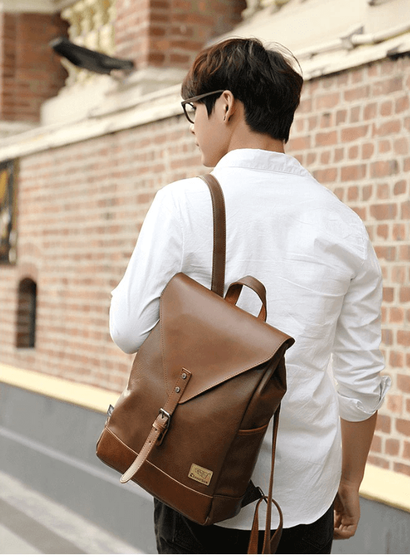 Sac à dos vintage en faux cuir