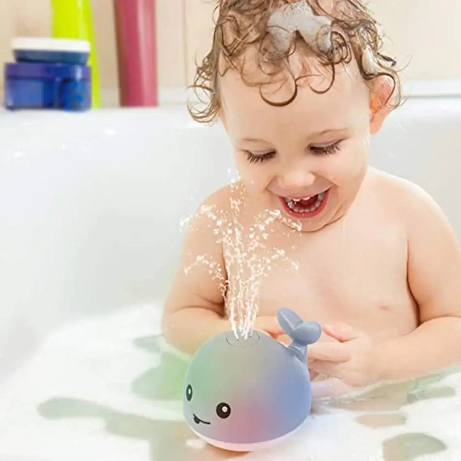 Jouets de bain baleine à jet d'eau