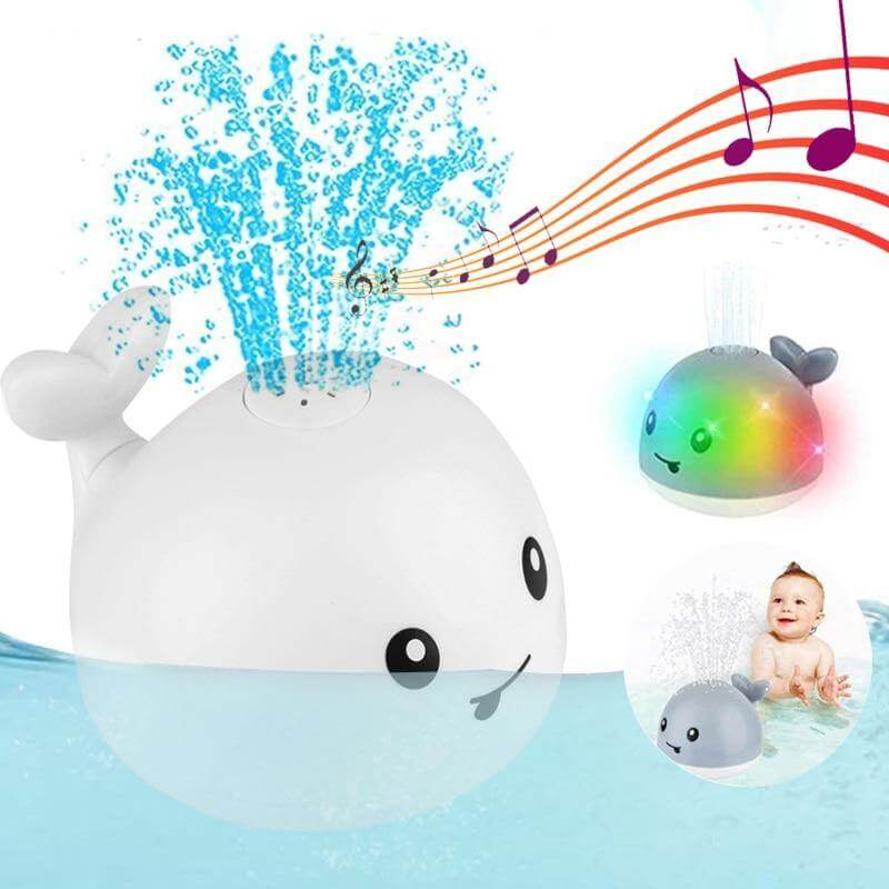 Jouets de bain baleine à jet d'eau