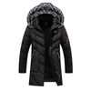 Manteau d&#39;hiver à capuche en fourrure pour hommes