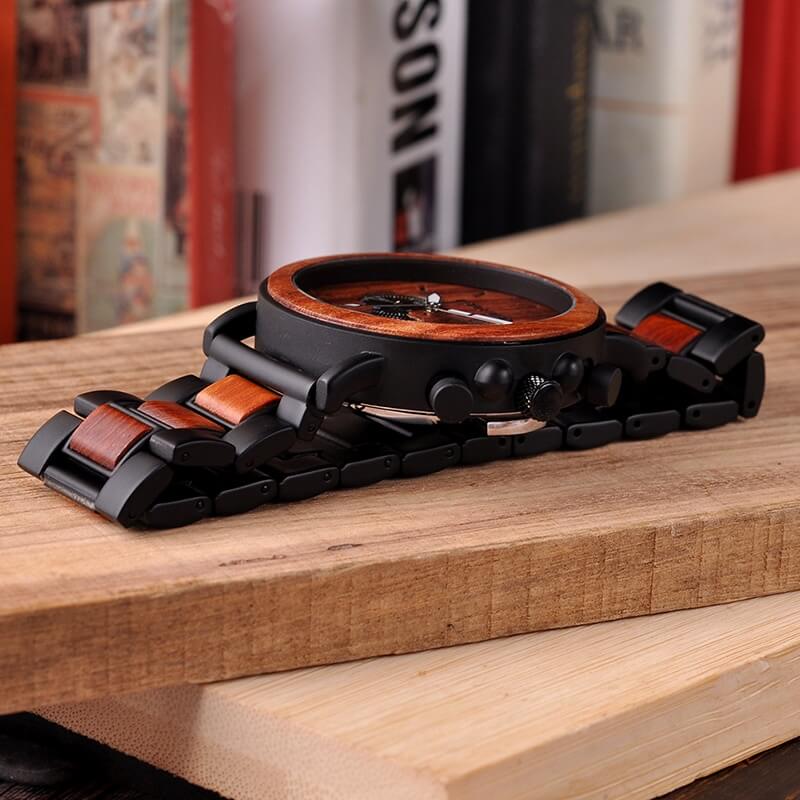 Montre de luxe en bois pour hommes